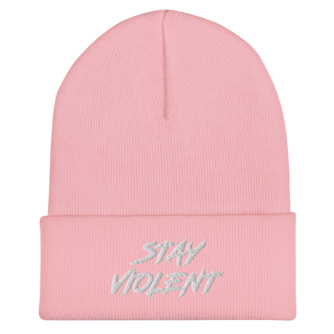 Cuffed Stay Violent Beanie