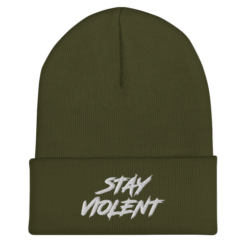 Cuffed Stay Violent Beanie