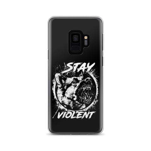 White Stay Violent Samsung Case