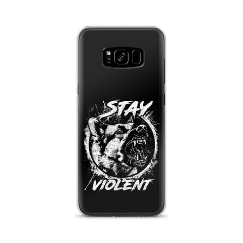 White Stay Violent Samsung Case