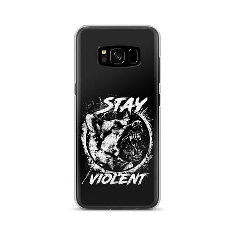 White Stay Violent Samsung Case