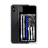 Thin Blue Line iPhone Case