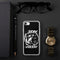 White Stay Violent iPhone Case