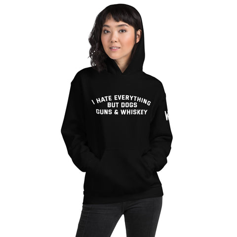 Dogs Guns & Whiskey Hoodie
