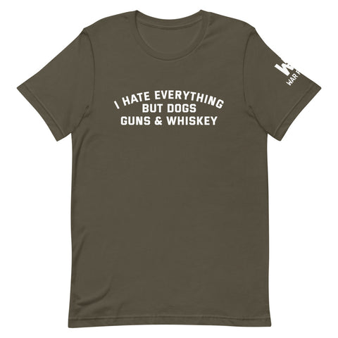 Dogs Guns & Whiskey T-Shirt