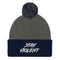 Stay Violent Pom Beanie