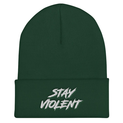 Cuffed Stay Violent Beanie