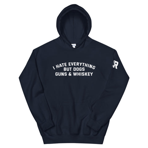 Dogs Guns & Whiskey Hoodie