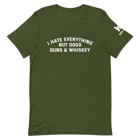 Dogs Guns & Whiskey T-Shirt