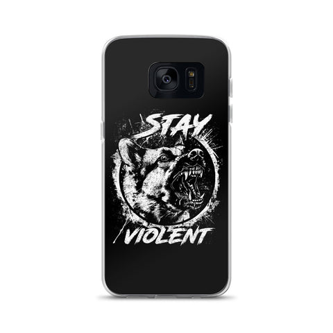 White Stay Violent Samsung Case