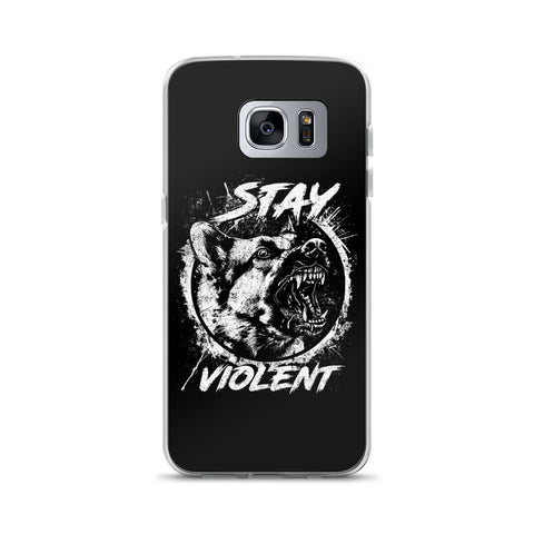 White Stay Violent Samsung Case