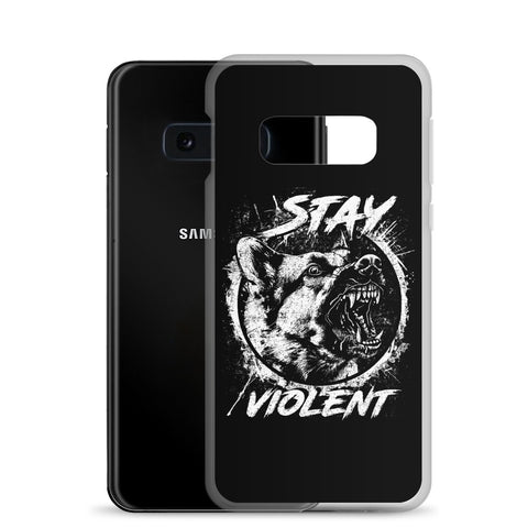 White Stay Violent Samsung Case