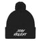 Stay Violent Pom Beanie