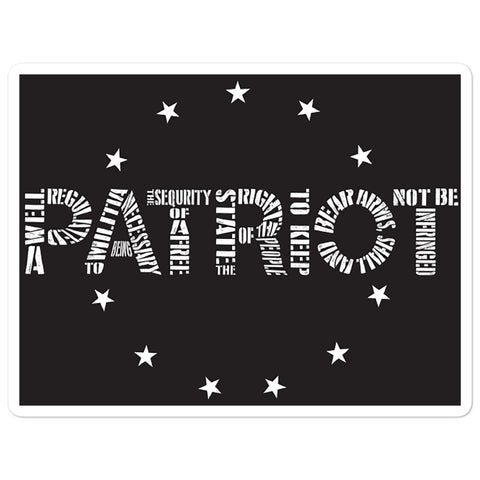 Second Amendment & Stars Decal