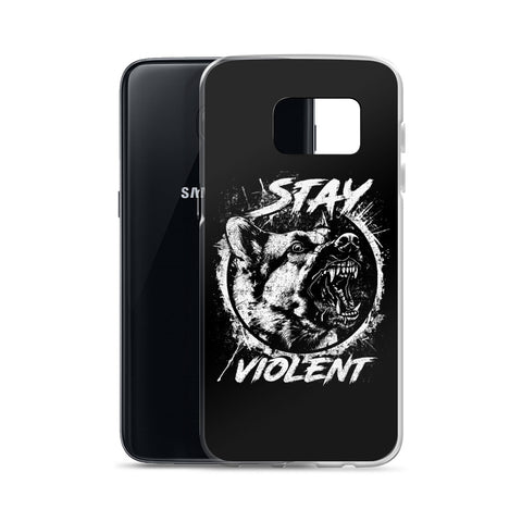 White Stay Violent Samsung Case