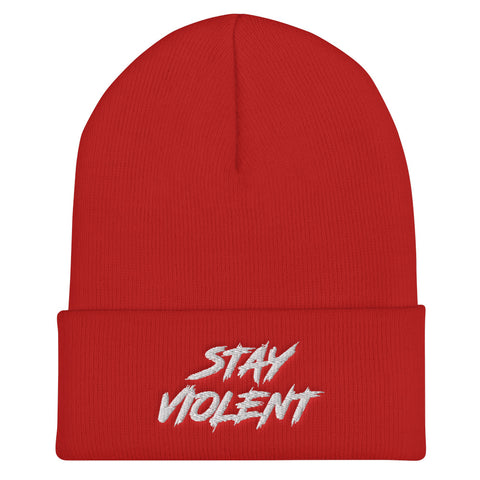 Cuffed Stay Violent Beanie