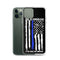 Thin Blue Line iPhone Case