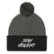 Stay Violent Pom Beanie