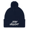 Stay Violent Pom Beanie