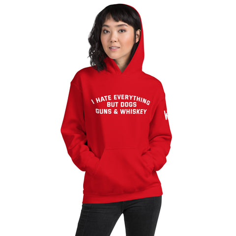 Dogs Guns & Whiskey Hoodie