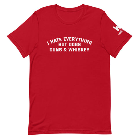 Dogs Guns & Whiskey T-Shirt