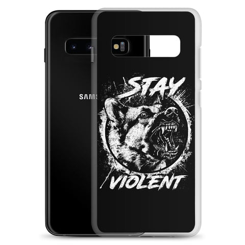 White Stay Violent Samsung Case