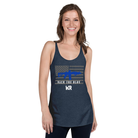 Back The Blue Racerback Tank