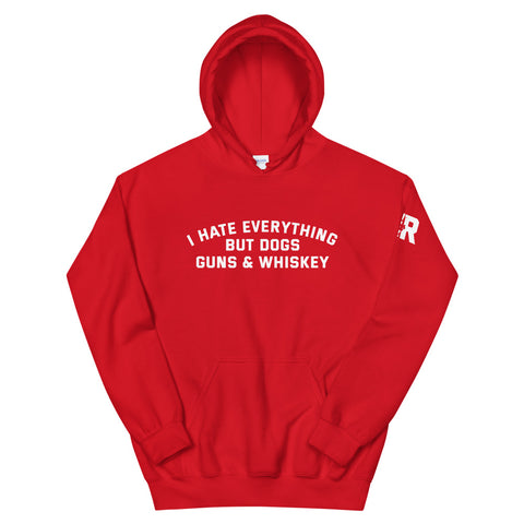 Dogs Guns & Whiskey Hoodie