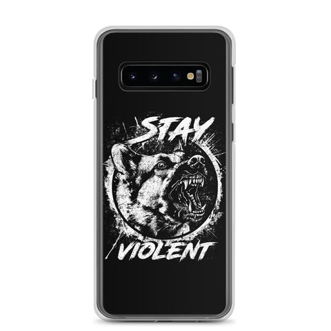 White Stay Violent Samsung Case