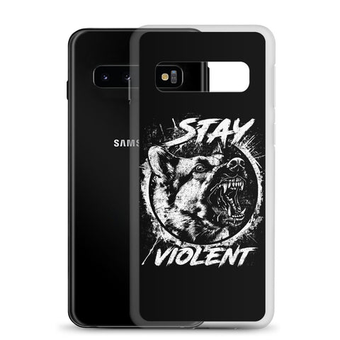 White Stay Violent Samsung Case