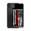 Thin Red Line iPhone Case