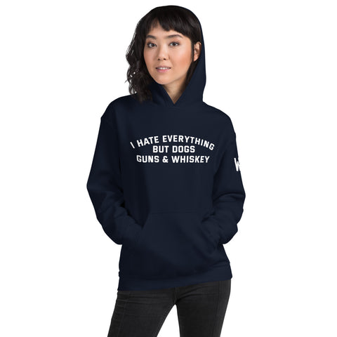 Dogs Guns & Whiskey Hoodie