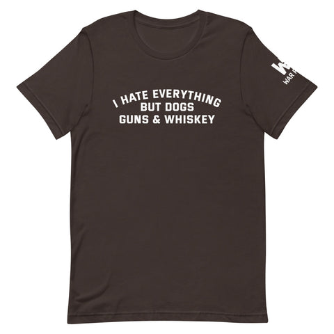 Dogs Guns & Whiskey T-Shirt