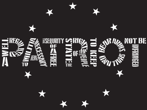 Second Amendment & Stars Decal